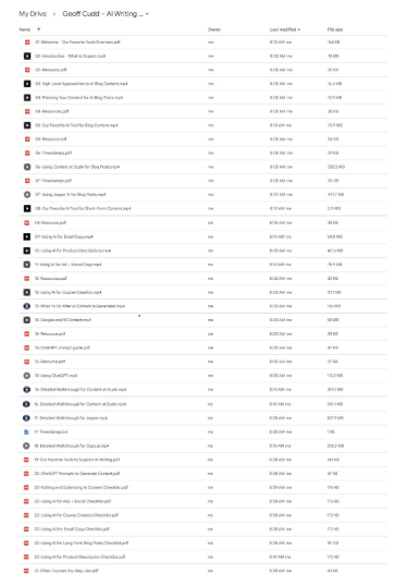 Geoff Cudd – AI Writing Course for Bloggers